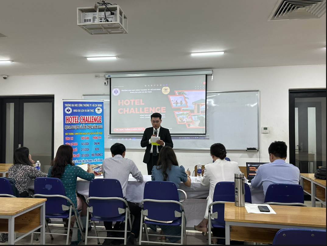 SÔI ĐỘNG CUỘC THI HOTEL CHALLENGE  KHOA DU LỊCH VÀ ẨM THỰC NĂM 2024